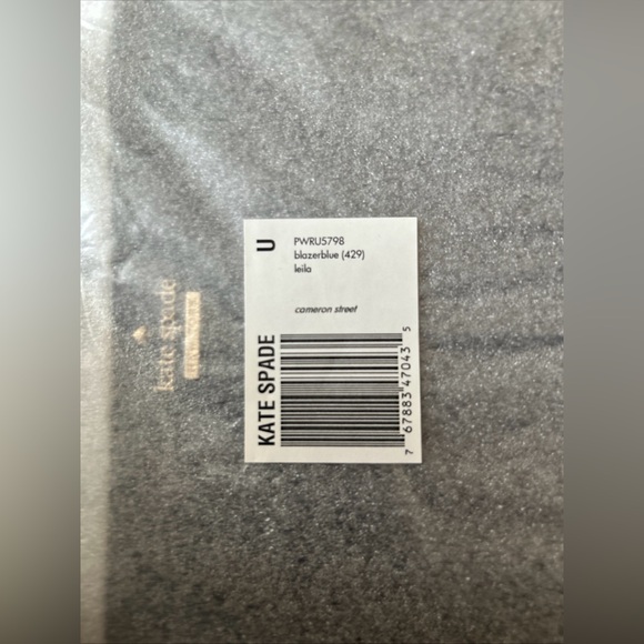 NWT Kate Spade New York Cameron Street Leila Leather Wristlet Blazer Blue - Picture 8 of 8